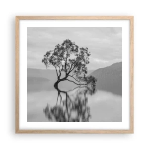 Affiche dans un chêne clair - Poster - Un tel pays existe - 50x50 cm