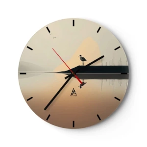 Horloge murale - Pendule murale - Le seigneur du lac - 40x40 cm