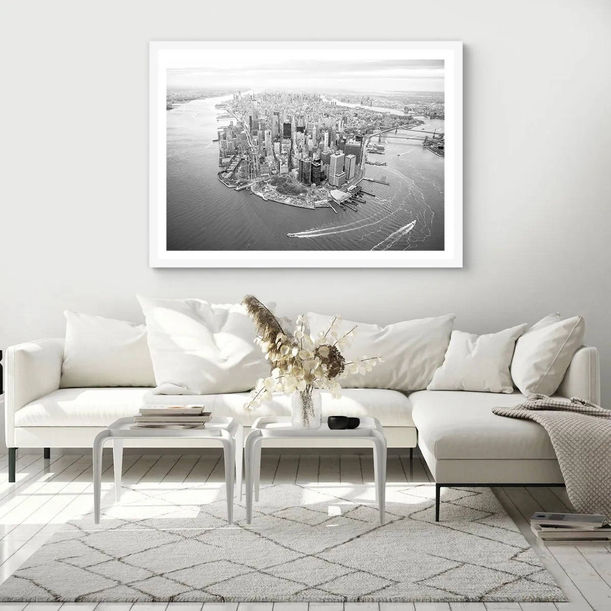 Affiche dans un cadre blanc - Poster - Comment ne pas aimer ? - 91x61 cm