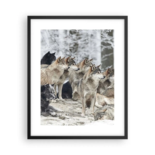 Affiche dans un cadre noir - Poster - Famille et amis - 40x50 cm