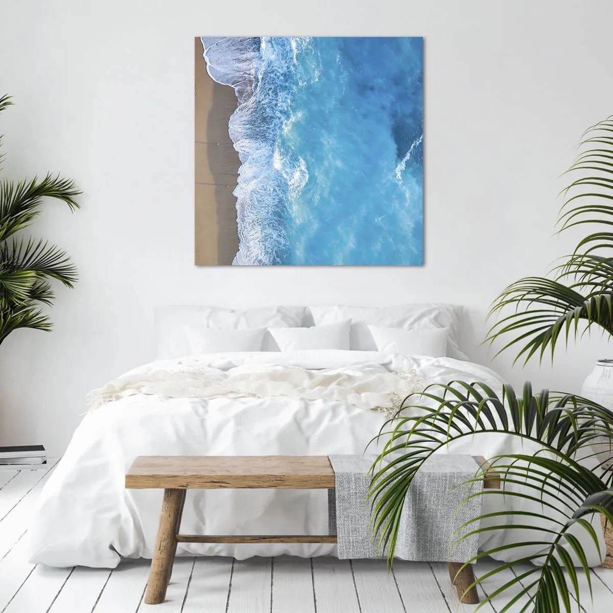 Impression sur toile - Image sur toile - La force du bleu - 70x70 cm