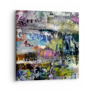 Impression sur toile - Image sur toile - Collage de souvenirs - 30x30 cm