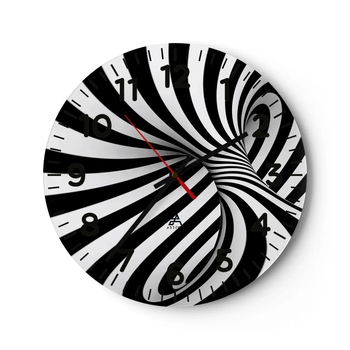 Horloge murale - Pendule murale - Composition : espace de danse - 30x30 cm