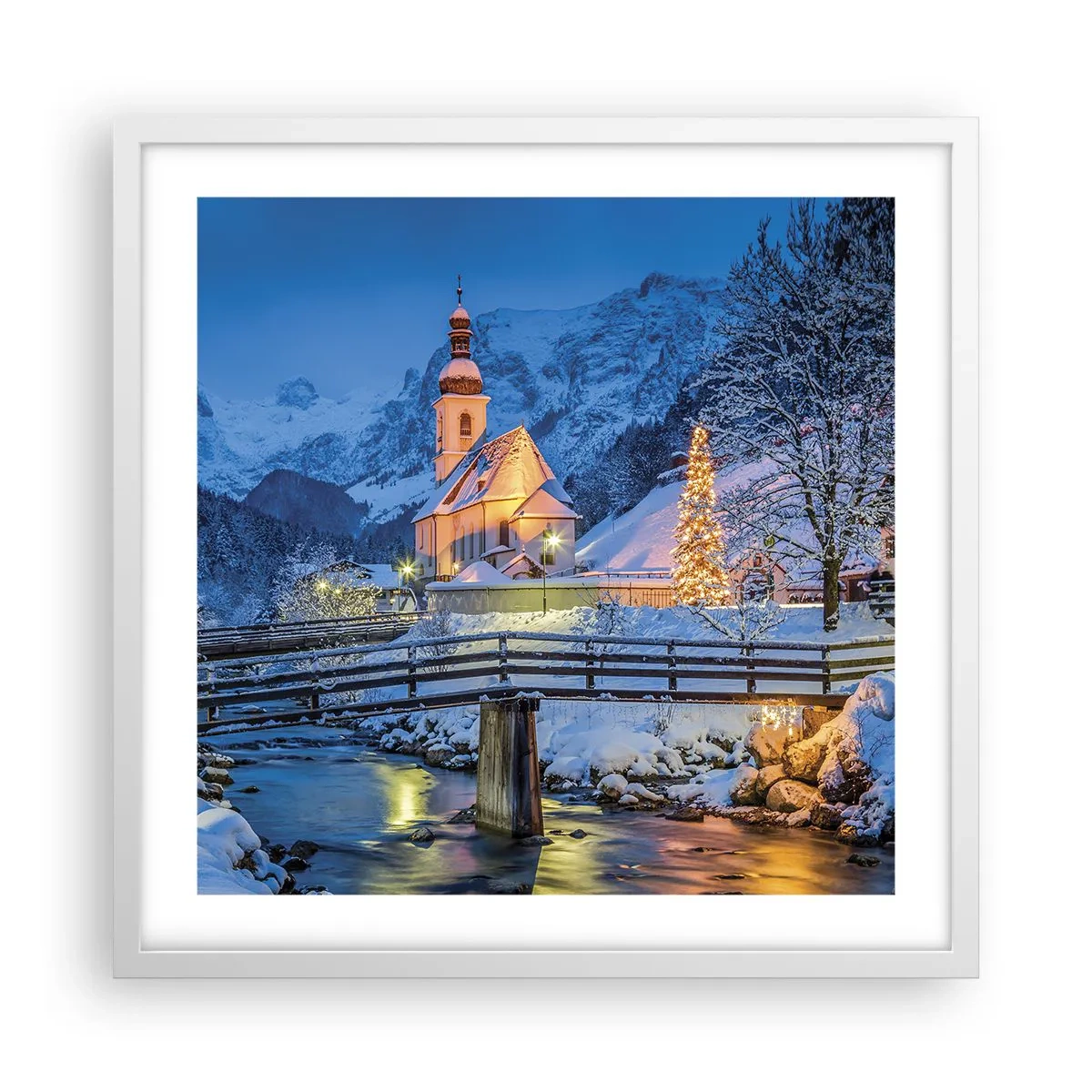 Affiche dans un cadre blanc - Poster - L'âme du monde - 50x50 cm