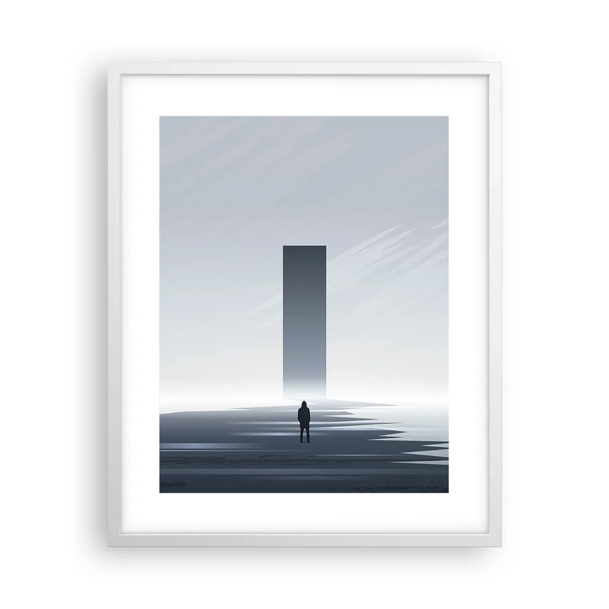 Affiche dans un cadre blanc - Poster - Opportunité ou menace ? - 40x50 cm