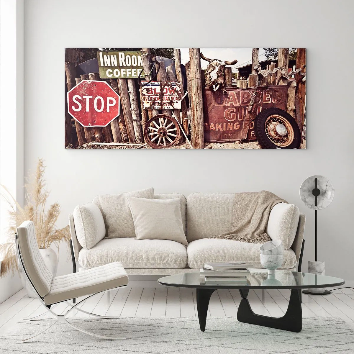 Impression sur verre - Image sur verre - Et le temps s'est arrêté - 100x40 cm