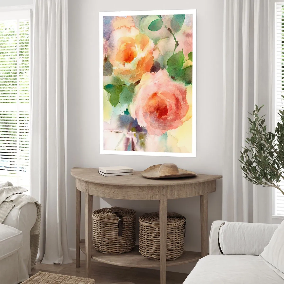 Affiche - Poster - Délicat comme l'aquarelle - 40x50 cm