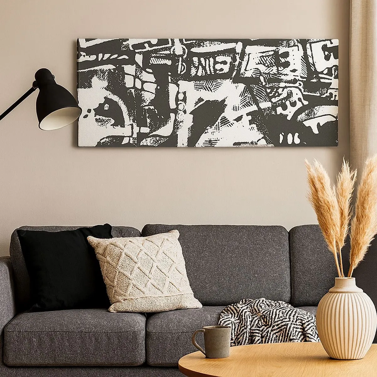 Impression sur toile - Image sur toile - Ordre ou chaos? - 100x40 cm
