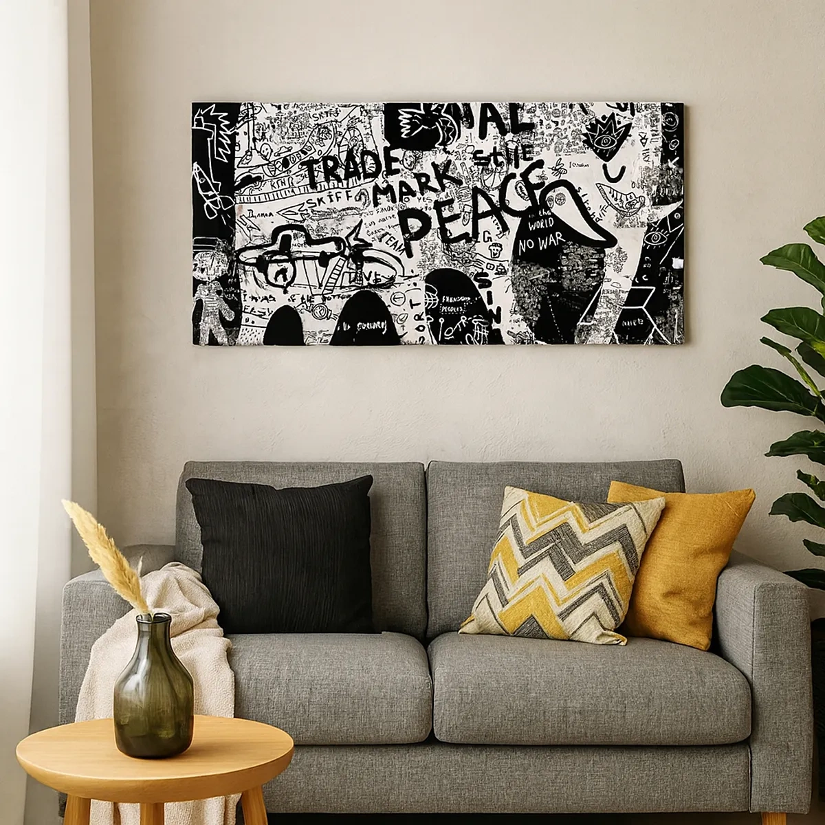 Impression sur toile - Image sur toile - La richesse des rues - 30x30 cm