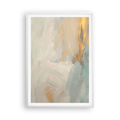 Affiche dans un cadre blanc - Poster - Abstraction – le pays de la douceur - 70x100 cm