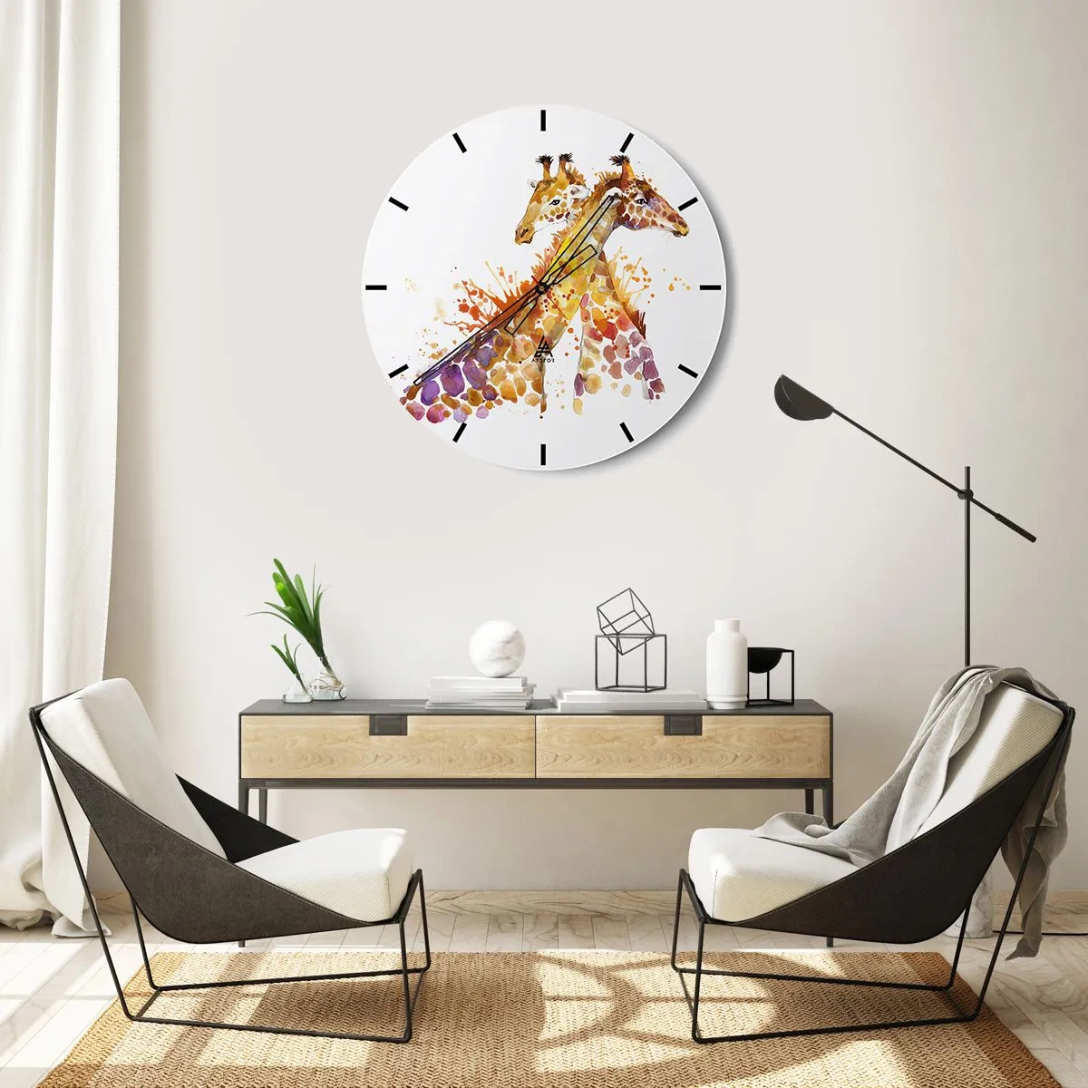 Horloge murale - Pendule murale - Est-ce de l'amitié ou de l'amour? - 30x30 cm