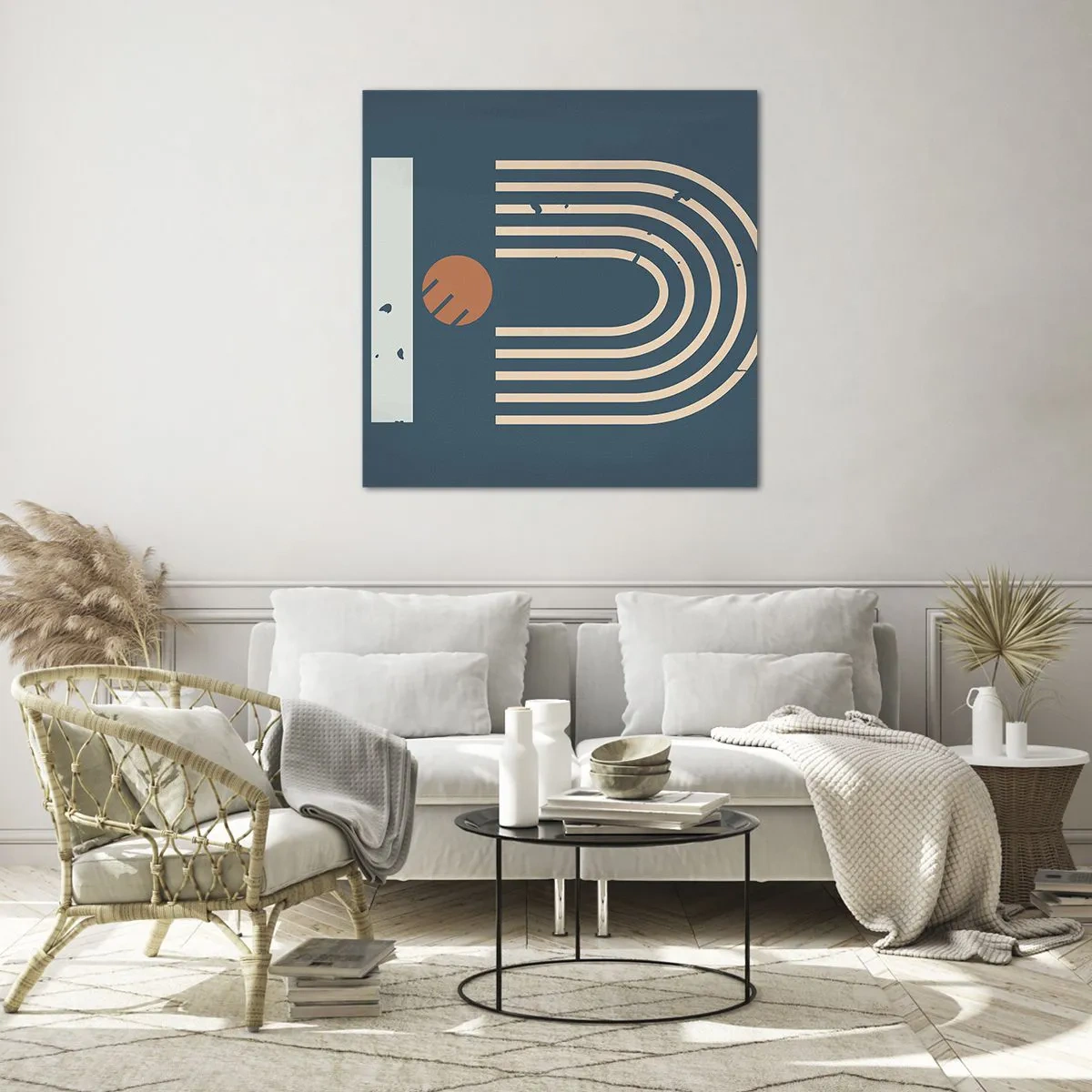 Impression sur verre - Image sur verre - Géométrie sur la grenade - 50x50 cm