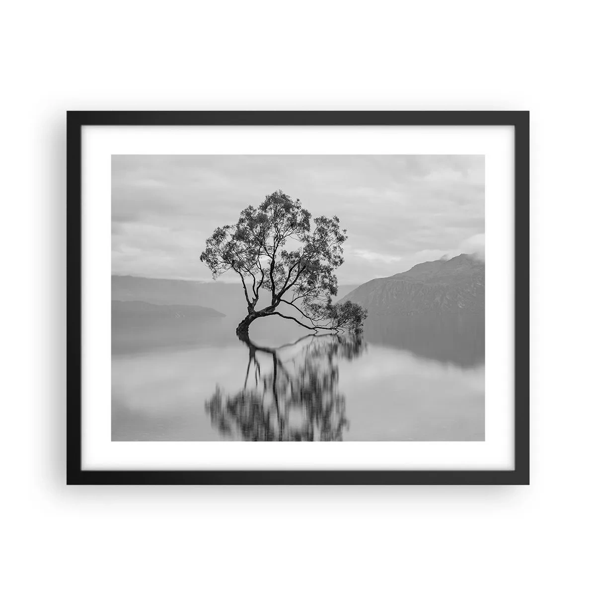 Affiche dans un cadre noir - Poster - Un tel pays existe - 50x40 cm