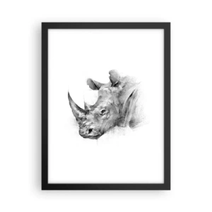 Affiche dans un cadre noir - Poster - Potrait africain - 30x40 cm