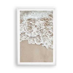 Affiche dans un cadre blanc - Poster - Je reviens tout de suite - 61x91 cm