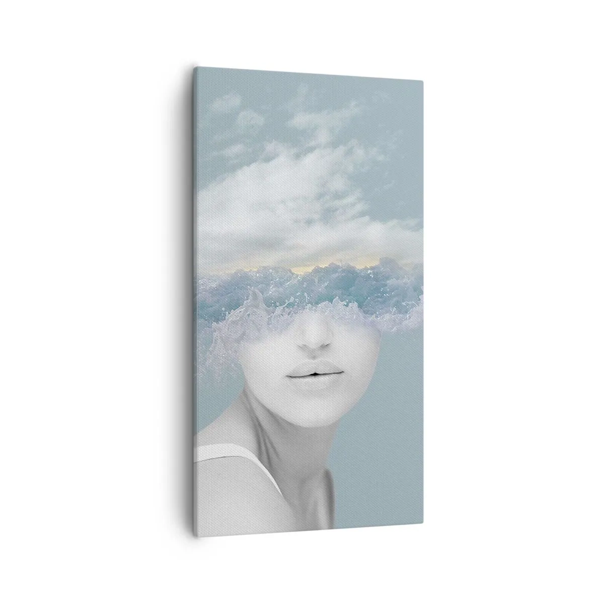 Impression sur toile - Image sur toile - La tête dans les nuages - 55x100 cm