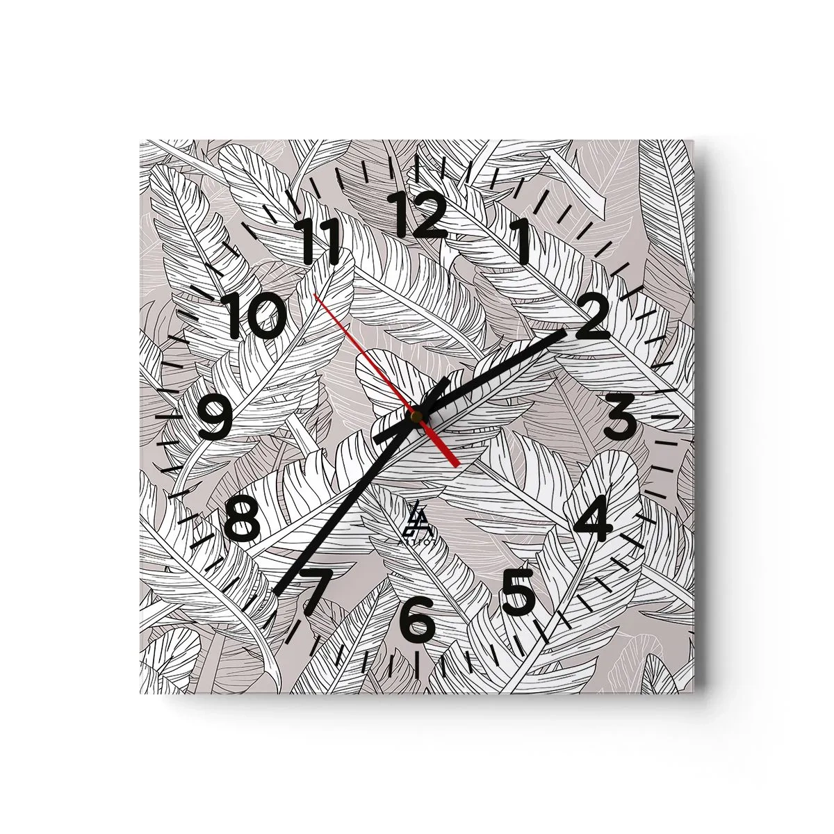 Horloge murale - Pendule murale - Un tourbillon de plumes - 30x30 cm