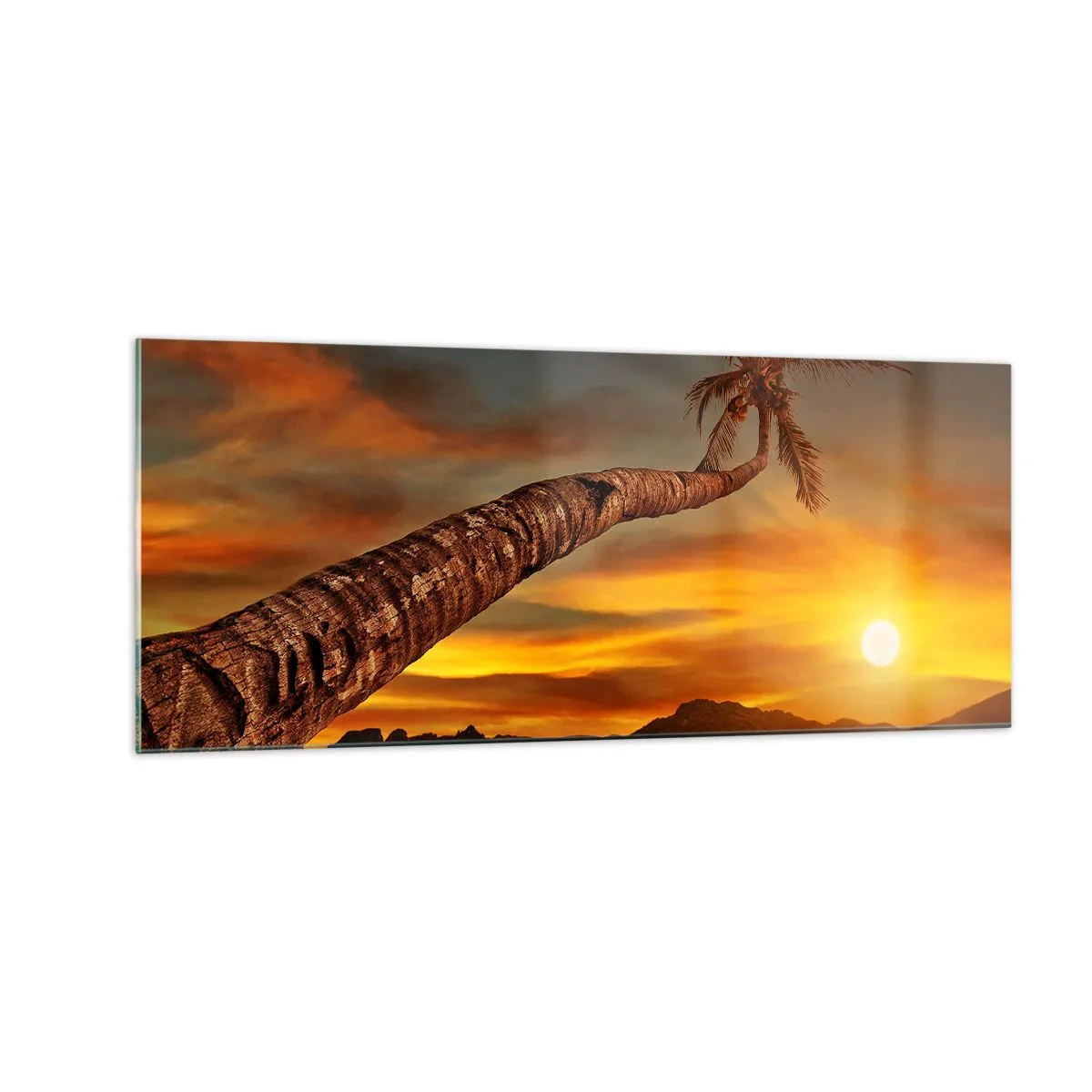 Impression sur verre - Image sur verre - Vacances exotiques, aventure caribéenne - 100x40 cm