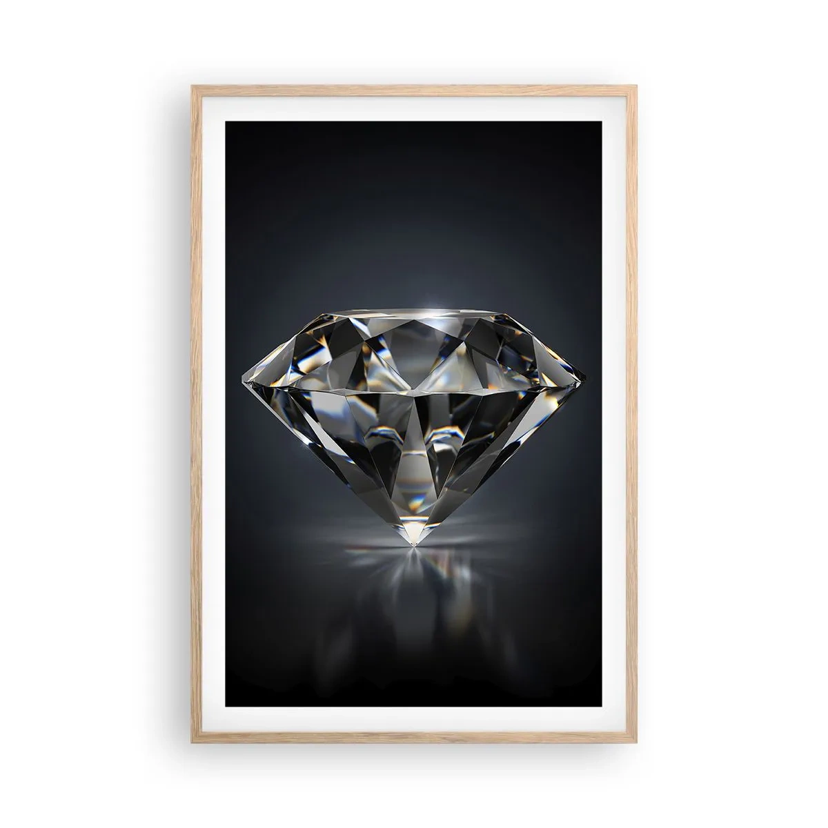 Affiche dans un chêne clair - Poster - La meilleure amie - 61x91 cm