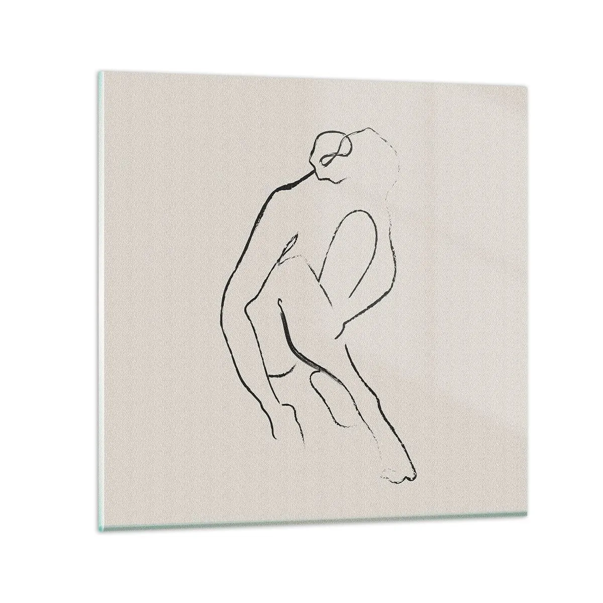 Impression sur verre - Image sur verre - Croquis intime - 40x40 cm