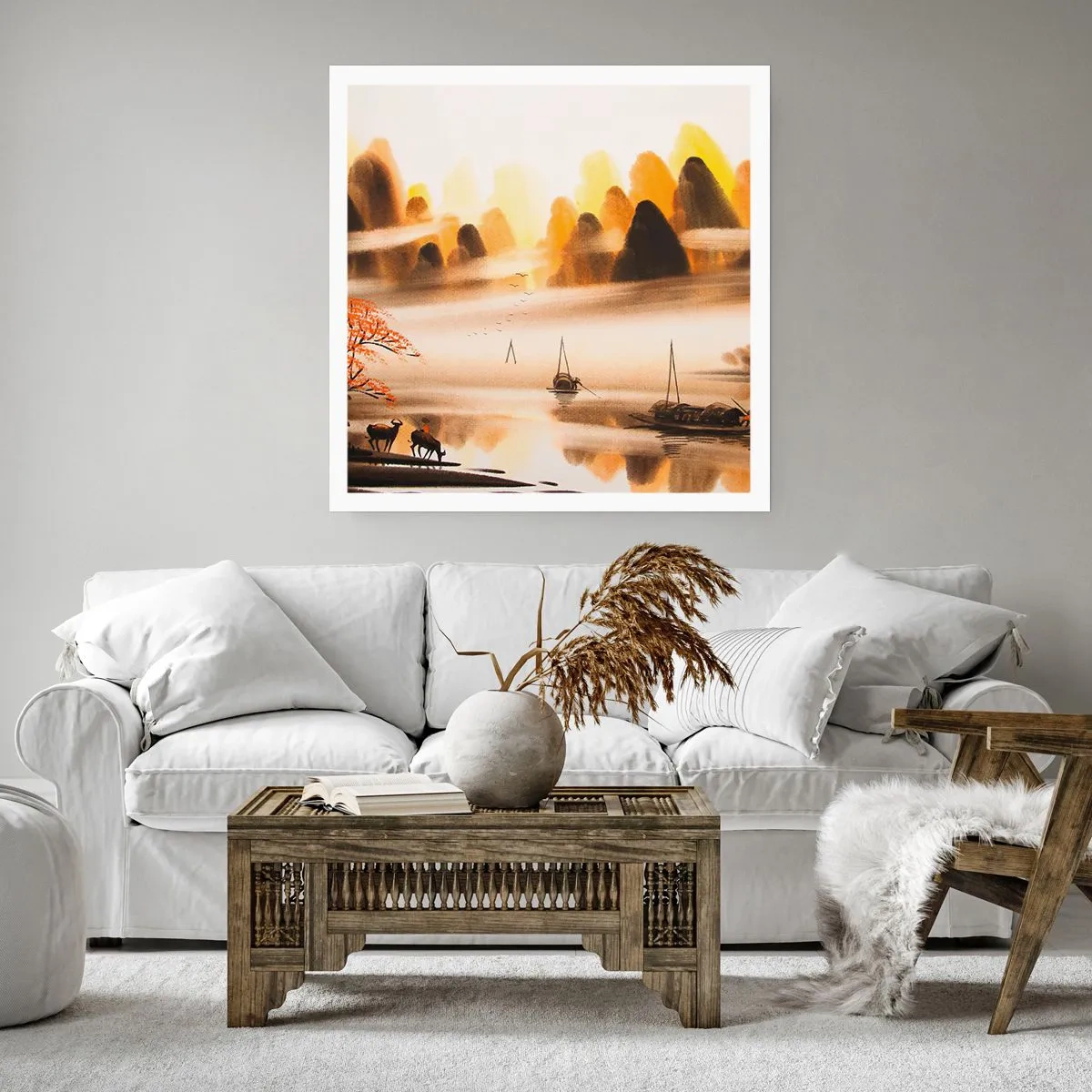 Affiche - Poster - Plus loin que l'Extrême-Orient - 60x60 cm