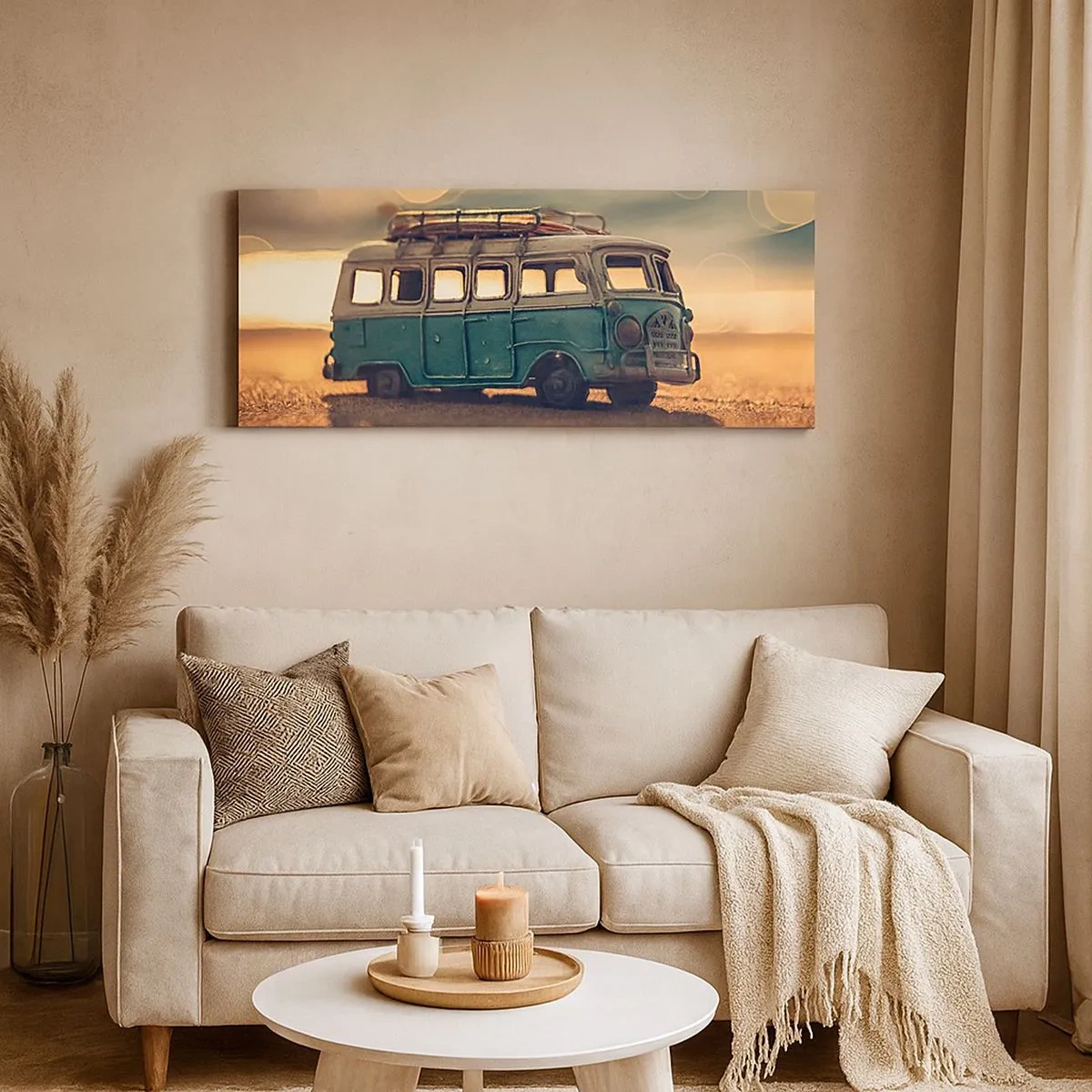 Impression sur toile - Image sur toile - La fin des idoles : argent et travail - 100x40 cm