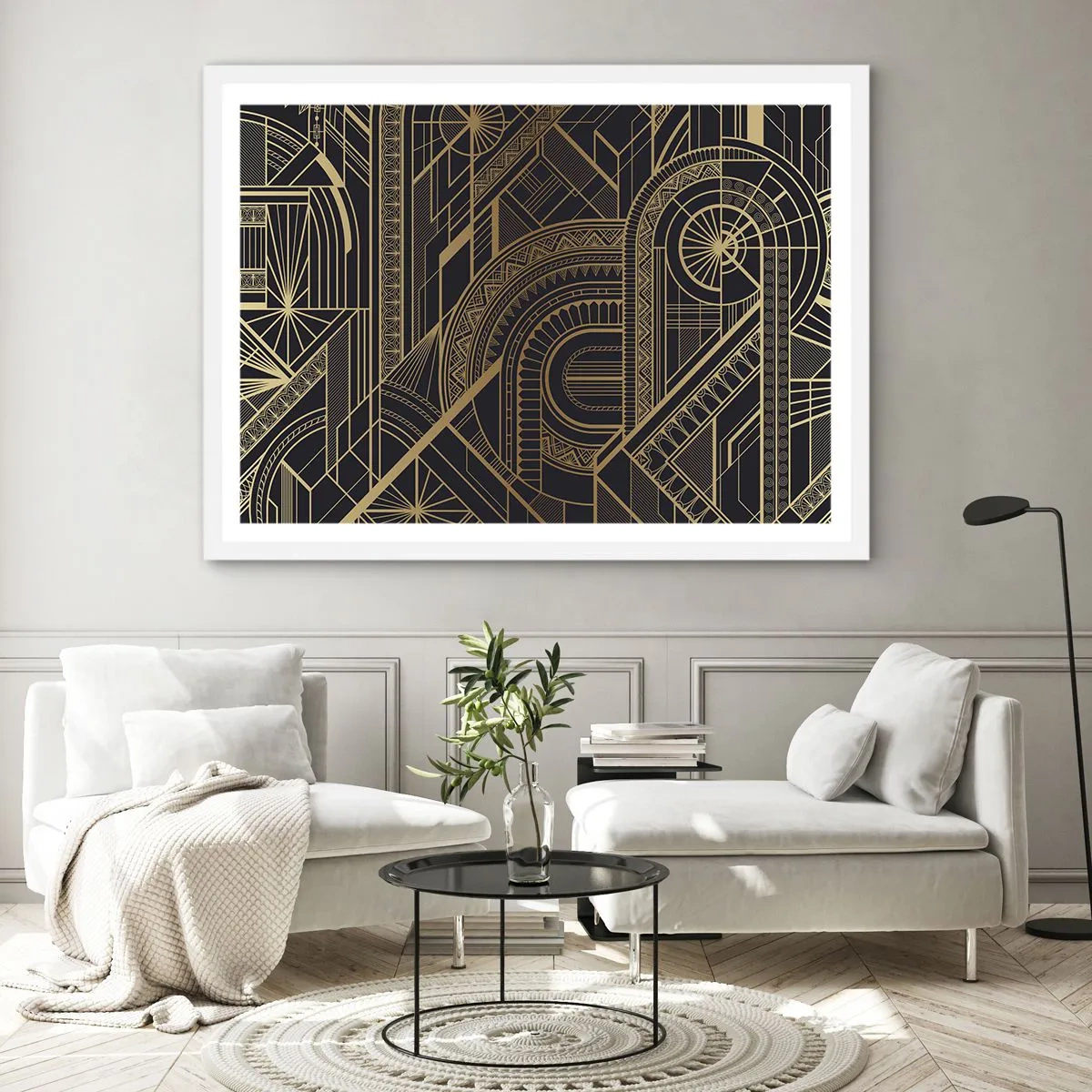 Affiche dans un cadre blanc - Poster - Concept, idée, plan - 40x30 cm