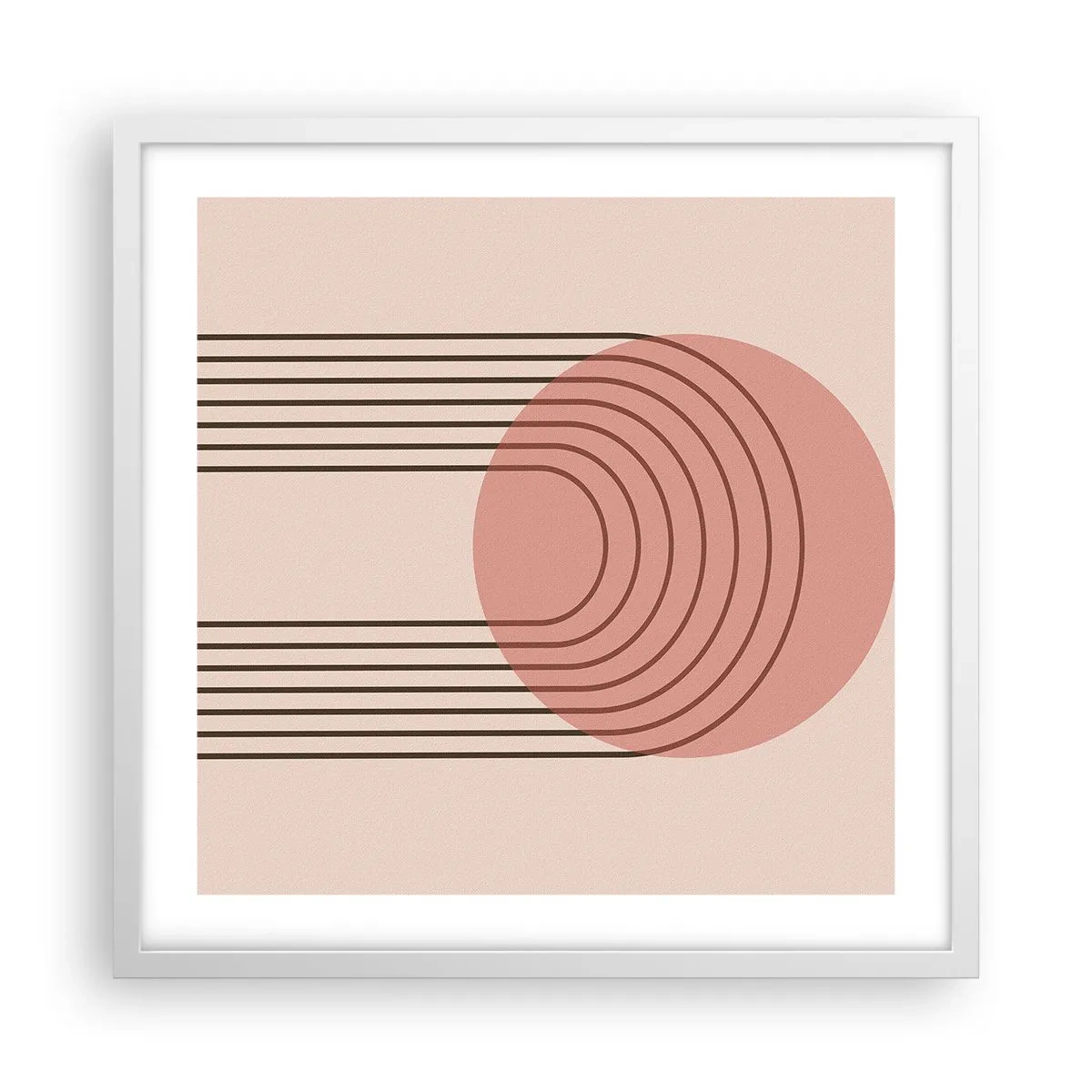 Affiche dans un cadre blanc - Poster - Attraction irrésistible - 50x50 cm