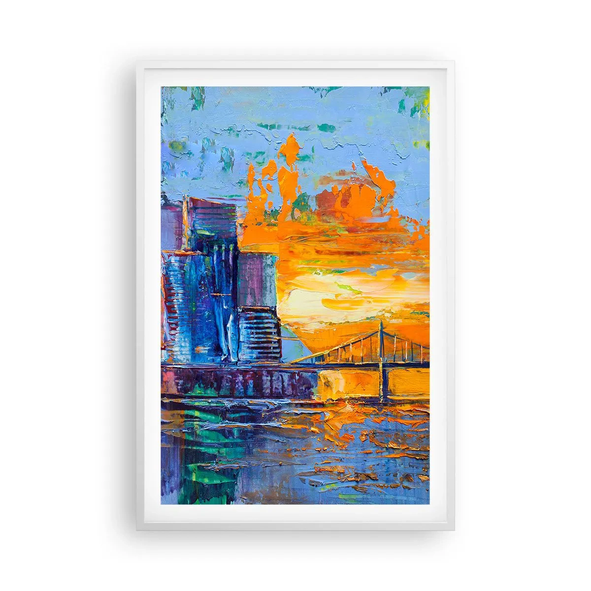 Affiche dans un cadre blanc - Poster - Culture et nature - 61x91 cm