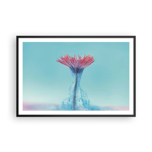 Affiche dans un cadre noir - Poster - Dans une étreinte vivifiante - 91x61 cm