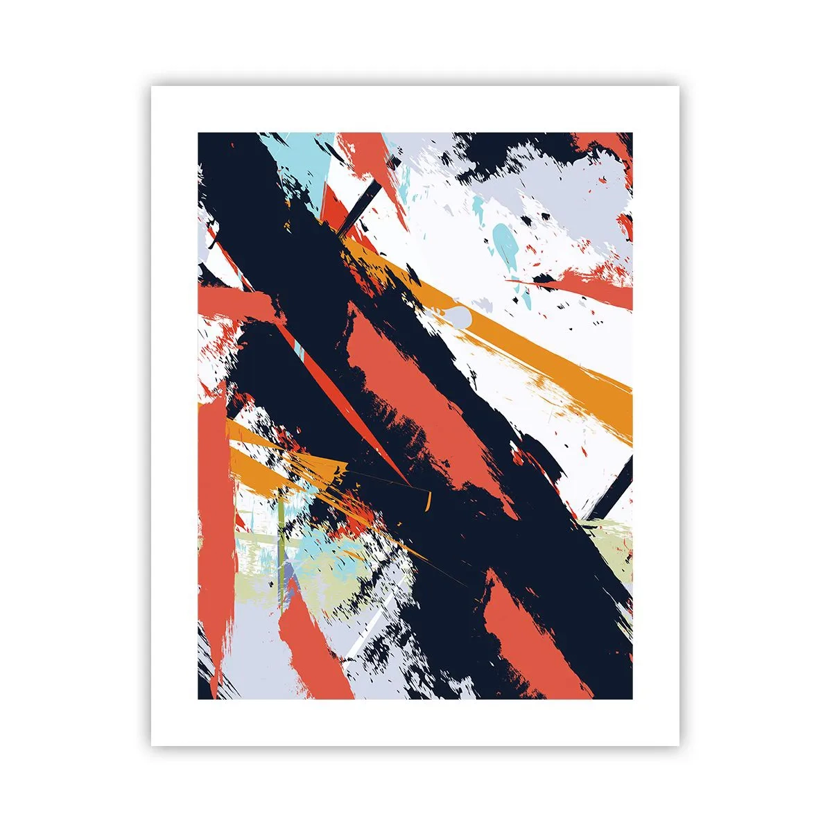 Affiche - Poster - Composition dynamique - 40x50 cm