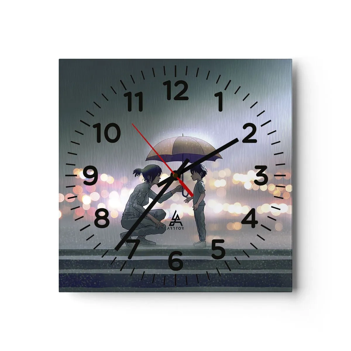 Horloge murale - Pendule murale - Et maintenant, tout va bien - 40x40 cm