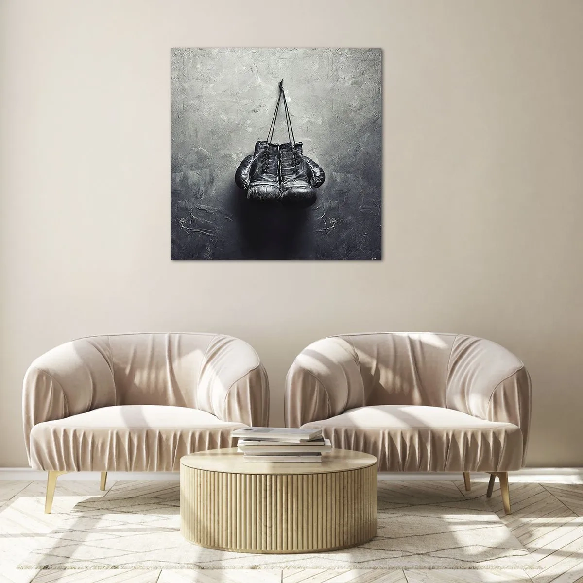 Impression sur verre - Image sur verre - Un temps pour se battre et un temps pour la paix - 60x60 cm