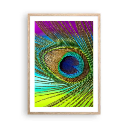 Affiche dans un chêne clair - Poster - Les yeux dans les yeux - 50x70 cm