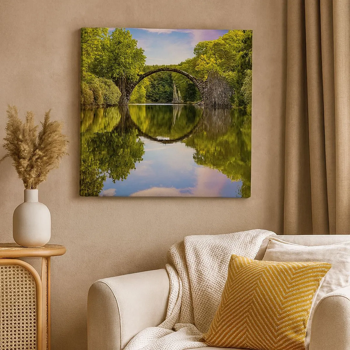 Impression sur toile - Image sur toile - À la jonction de deux mondes - 30x30 cm