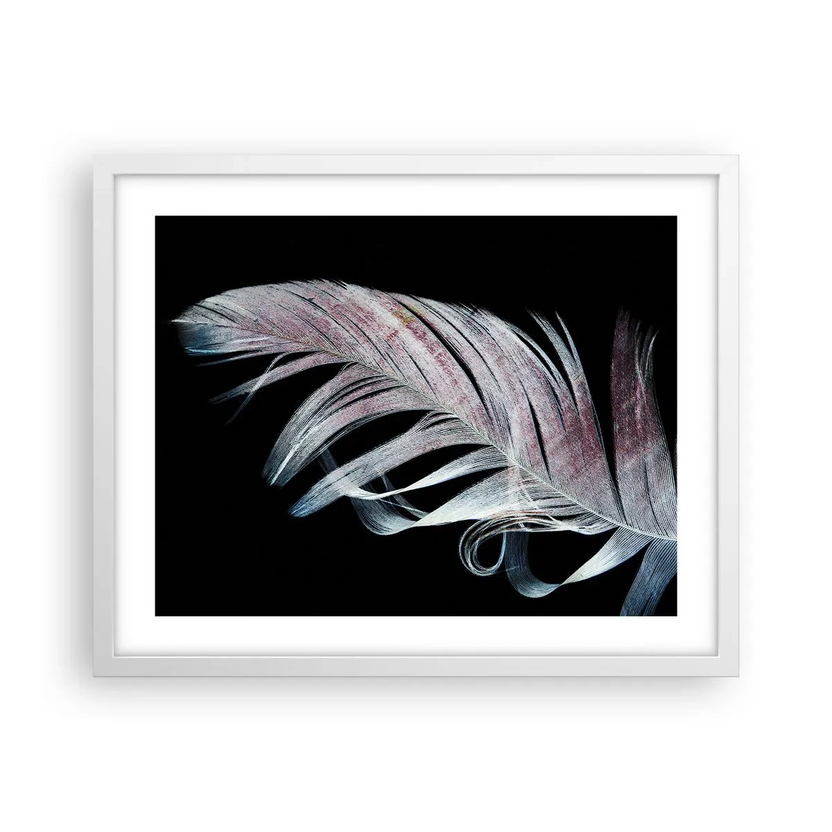 Affiche dans un cadre blanc - Poster - Pensez au toucher - 50x40 cm