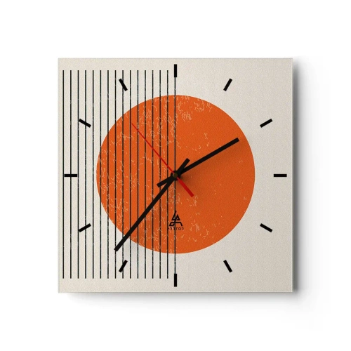 Horloge murale - Pendule murale - Toujours le soleil - 40x40 cm