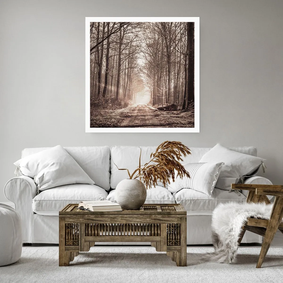 Affiche - Poster - Cathédrale de la forêt - 40x40 cm