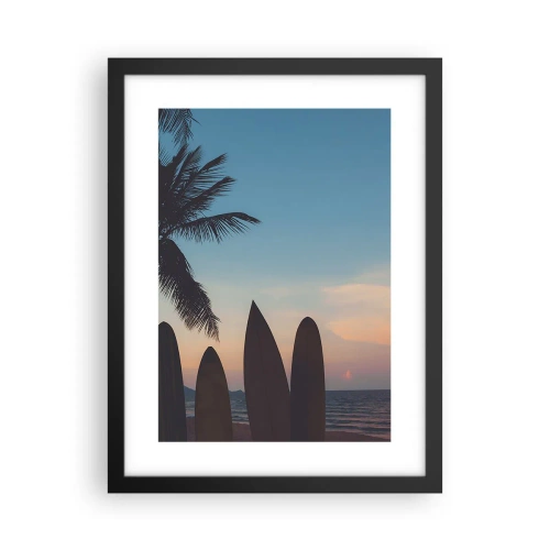 Affiche dans un cadre noir - Poster - Demain sera amusant aussi - 30x40 cm