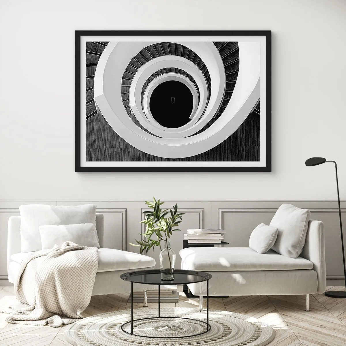 Affiche dans un cadre noir - Poster - Les choses concrêtes - 40x30 cm