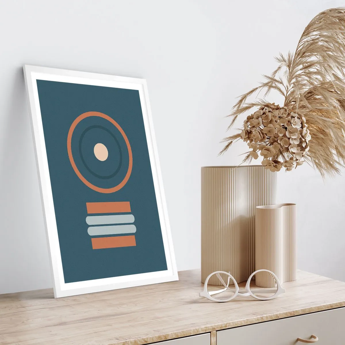 Affiche dans un cadre blanc - Poster - Essence des choses - 50x70 cm