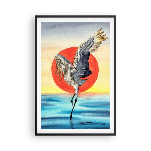 Affiche dans un cadre noir - Poster - Il est temps de rentrer - 61x91 cm