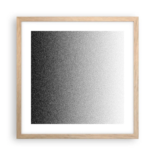 Affiche dans un chêne clair - Poster - Du coté de la lumière - 40x40 cm