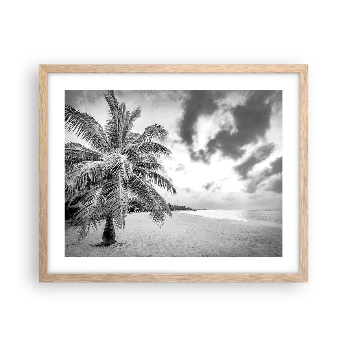 Affiche dans un chêne clair - Poster - Quand tu aspires à la solitude - 50x40 cm