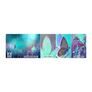Échantillon de Papier Peint Autocollant Deluxe Sticker - La vie secrète de la prairie - Papillon, Prairie, Morceau - 100x30 cm