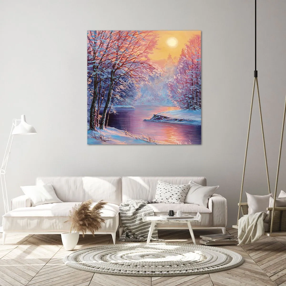 Impression sur toile - Image sur toile - Couleurs d'hiver - 40x40 cm
