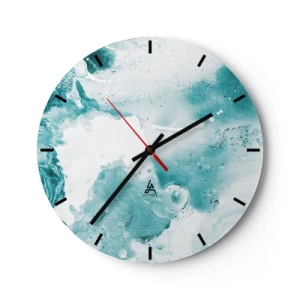 Horloge murale - Pendule murale - Marécage bleu - 40x40 cm