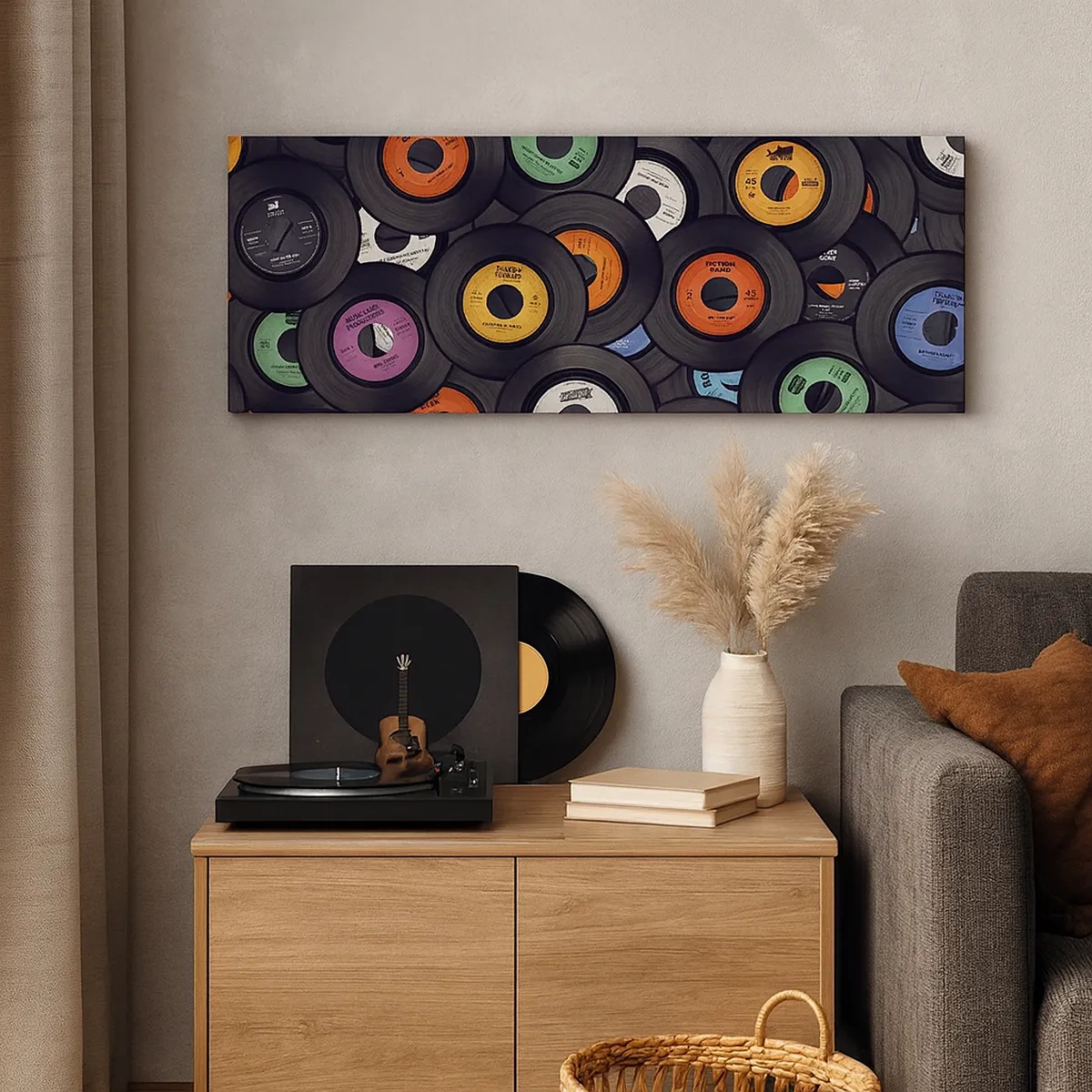 Impression sur toile - Image sur toile - Couleurs des classiques - 30x30 cm