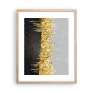 Affiche dans un chêne clair - Poster - Vers l'intérieur et vers le haut - 40x50 cm