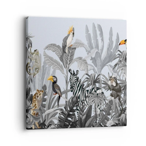 Impression sur toile - Image sur toile - Conte de fées africain - 40x40 cm